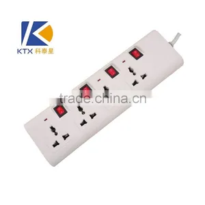 Popular 4 Way Multi-purpose Electrical Power Socket With Individual Switch thumbnail-1