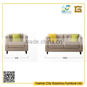 2016 Latest Contemporary Wooden Leg Fabric Sectional Sofa With Unique Armrest Design for Living Room Furniture thumbnail-4