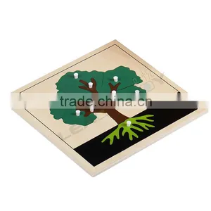 Wooden Puzzle Toys for Montessori Tree Puzzle thumbnail-1
