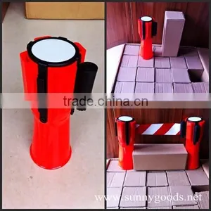 Red Color 3 Meters High Quality Retractable Poles Barriers thumbnail-2