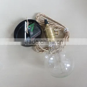 Restro Ediosn Bulb Brass Lampholder E27 E26 Pendants Switch Lamp Socket thumbnail-5