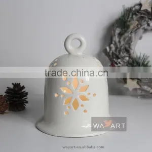 Graceful Carving Christmas Oranment Bells LED Lighted Bells thumbnail-2
