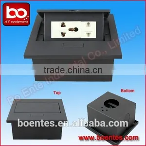 Office Worktop Smart Pop Up Socket for Tabletop Universal Power Plug and RJ45 Data/VGA Plug thumbnail-4