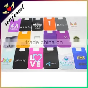 2016 New Mobile Phone Silicone Smart Card Wallet 3m Sticky thumbnail-5