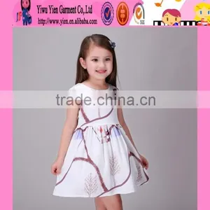2016 Sea World Pattern Kids Dresses for Girls 2016 Summer Sleeveless Cheap Kids Girls Evening Dresses thumbnail-5