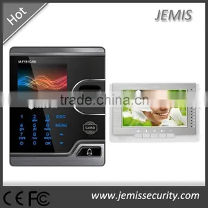 HD Camera 7'' Indoor Video Intercom, TCP/IP, RS485, WANs Control, Biometric Fingerprint Video Intercom Access Control thumbnail-1