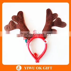 Baby Christmas Headband, Deer Horn Headband, Christmas Deer Antlers Headband thumbnail-2