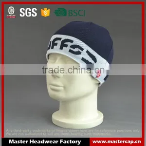 BSCI Audit 100% Acrylic Custom Winter Beanie Hat With Jacquard Logo thumbnail-1