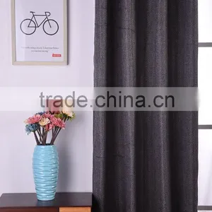 Home Textile Product Deep Color Blackout Linen Curtain Fabric thumbnail-4