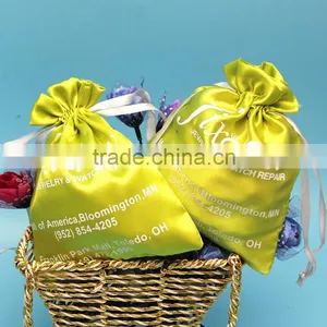 Soft Satin Black Drawstring Pouch for Jewelery Soap Herbs Buttons Favor Bag thumbnail-6