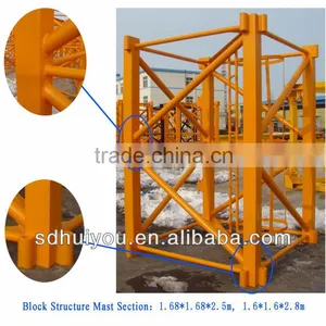 High Quality Accurate Dimension Custom-made Tower Crane Mast Section for Construction thumbnail-2