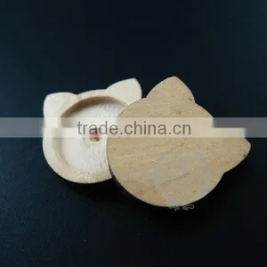 18mm Setting Size Natual Log Wood Cat Round Bezel Pendant Setting DIY Findings Supplies 1411133 thumbnail-4