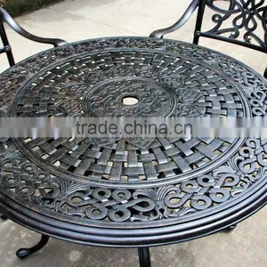 2016 Hot Selling New Design Cast Aluminum 4 Seats Round Garden Set thumbnail-2
