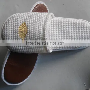 2015 Classic White Waffle Washable Closed Toe Hotel Slipper,non-disposable,disposable thumbnail-2
