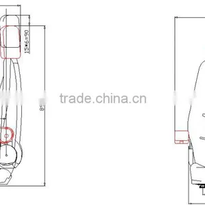 Fabric High Back Bucket Seat(YY18) thumbnail-5