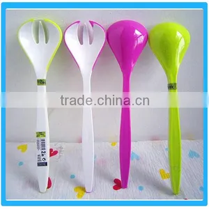 High Quality Salad Tools Traditional Salad Supplies Plastic Salad Spoon With Fork Set thumbnail-1