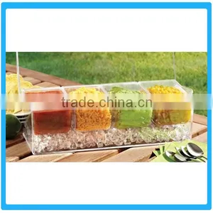 Fresh Keep Ice Storage Box 4 Cases Spice Jar Codiment Cases With Ice thumbnail-1