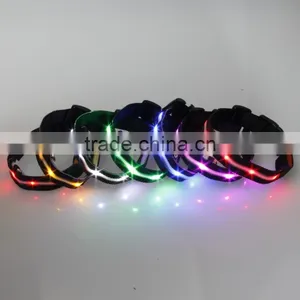 Black Webbing Led Luminous Dog Collars thumbnail-1
