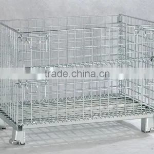 Stackable Metal Wire Cage/wire Container thumbnail-1
