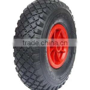 3.00-4 Pneumatic Handtruck Wheel Hand Trolley Lawnmower Wheel thumbnail-1
