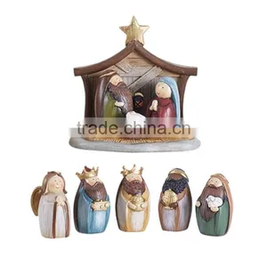 Christmas Nativity Scene Set (Resin) With Holy Family thumbnail-1