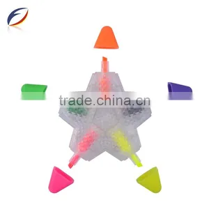 4 Color Round Shaped Highlighter Pen Set/promotional Gifts/new Designed Novelty Highlighter thumbnail-3