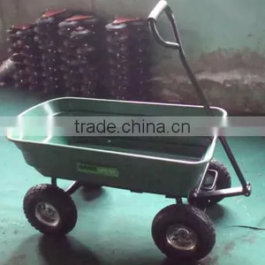 Plastic Wagon/ Beach Trolley Cart/ Garden Dump Cart thumbnail-2