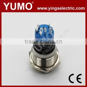 LA16JSF-11E Blue Push Button Monetary With Lamp Stainless Steel 6V DC thumbnail-4