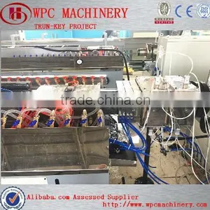 WPC Wall Panel Production Line / Wood Plastic Wall Panel Making Machine thumbnail-1