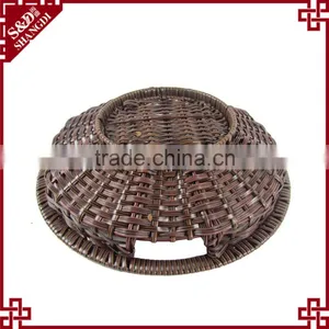 Wholesales Supermarket PE Rattan Plastic Display Stand for Fruit Vegetable thumbnail-6
