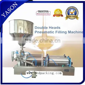 Plunger Type 1000-5000ml Double Heads Aseptic Pure Oil Soy Ketchup Filling Machine thumbnail-1