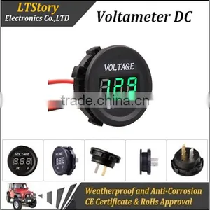 Car Battery Round DC Voltage Meter thumbnail-2