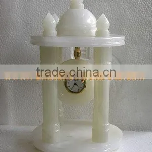 PAKISTAN SUPPLIER WHOLESALE New Selling Attractive Style CLOCKS ONYX MARBLE HANDICRAFTS thumbnail-4
