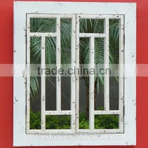 Antique Wooden Frame Shuttered Garden Wall Mirror thumbnail-1