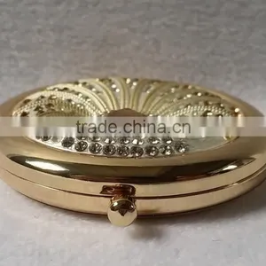 Quality Folding Pocket Mirror ,peacock Makeup Mirror thumbnail-2