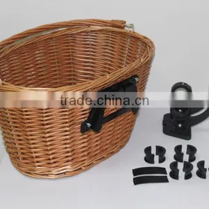 Practical and Durable Wicker Basket for Bike With 100%handmade With Holder thumbnail-1