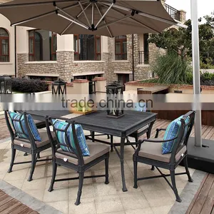 2017 New Style Aluminum Outdoor Dinning Furniture Patio Table Chairs Sets thumbnail-1