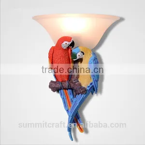 Resin Parrot Animal Shaped Wall Lamps for Home thumbnail-1