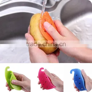 Silicone Potato Brush Washer Kitchen Items thumbnail-1