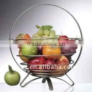 H2218 Wire Round Handle Fruit Basket thumbnail-1