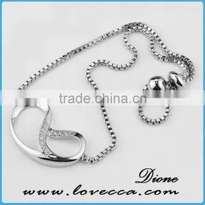 Micro Pave Jewelry Bracelet Little Bear Charm Silver Zircon Bracelet thumbnail-2