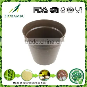 Pro-environment Selling Well Good Quality Bamboo Fiber Flower Pot thumbnail-1