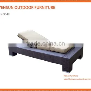 Excellent Waterproof Garden Wicker Swimming Pool Lounge Chair thumbnail-1