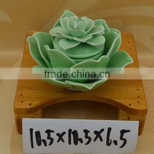 Ceramic Flower Shape Jewelry Box Trinket Box Factory Supply thumbnail-1