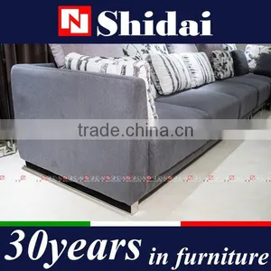 GREY L Shape FABRIC Contemporary Sectional Sofa SET G172-RE thumbnail-2