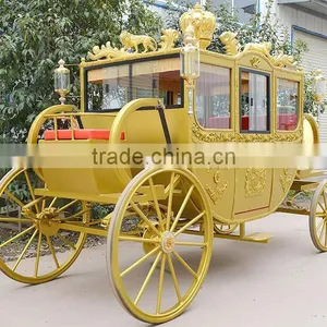 Cinderella Horse Carriage Cake Stand Wedding Car Carriage(BG11-M096) thumbnail-1