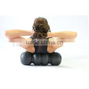 New 5-in-1 Black PRO Most Efficient & Comfortable Foam Roller Perfect Size Leg & Back Massage Roller thumbnail-2