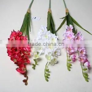 Two Branches Handmake Artificial Fabric Orcihd for Decoration thumbnail-6