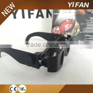 Hand Free Plastic Adjustable Magnifying Glassess Telescope Binoculars thumbnail-1