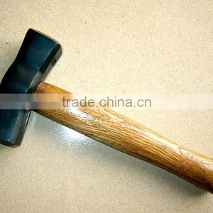 Spanish Type Stoning Hammer With Wooden Handle thumbnail-1